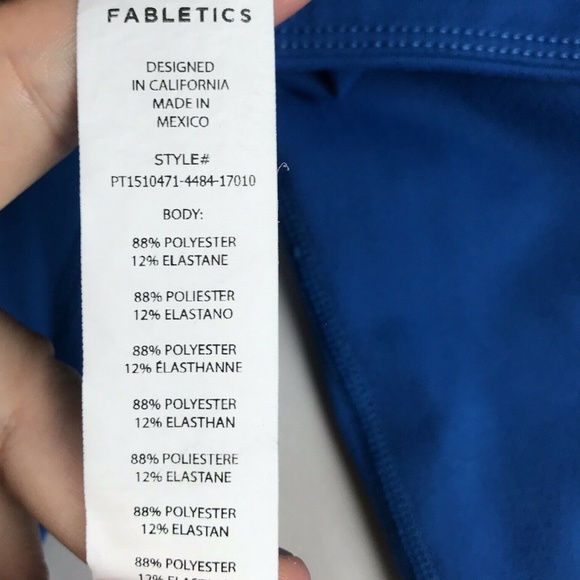 Fabletics Salar Powerhold Leggings Bombay Blue XXS - Picture 3 of 7